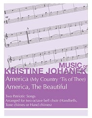 America & America the Beautiful Handbell sheet music cover Thumbnail